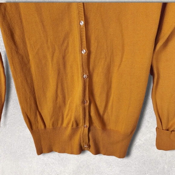 ZARA orange cardigan size Small - Picture 3 of 6
